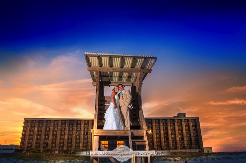 Sunset-Wedding-Picture-Bride-Groom-Shell Island Resort-Wrightsville Beach-Styles-Trends-Wedding Picture Ideas- Wilmington NC Weddings
