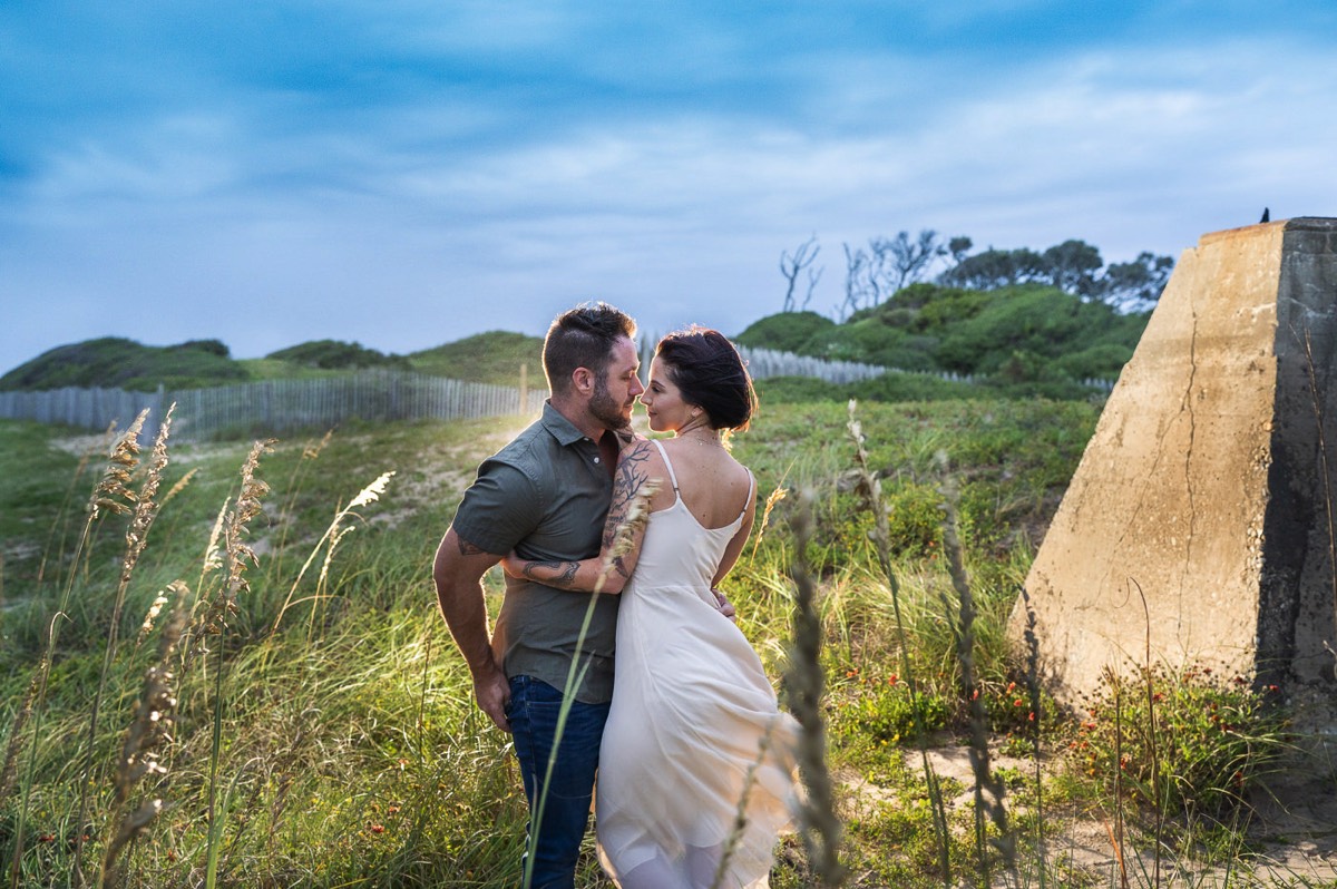 Fort Fisher Wedding Photographers  - Romantic Engagement picture - Fort Fisher North Carolina -  Engagement Photography - Popular engagement photography locations - Lifestyle engagement photography -  Ft Fisher engagement photographers - Engagement session ideas - Trends in engagement photography - Chris Lang Photography - Engagement photos 