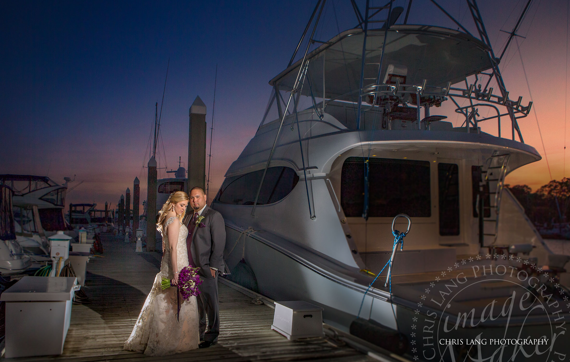 Blue Water gfrill - Wedding picture - Wrightsville Beach - wedding & event venue - Chris Lang Photography