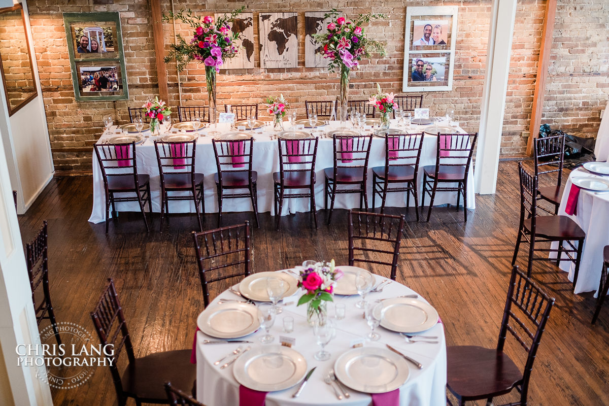 128 South Wedding & Reception Venue - Downtown Wilmington NC - Wedding Photography by Chris Lang Photography - Wedding image - wedding ideas - table shot