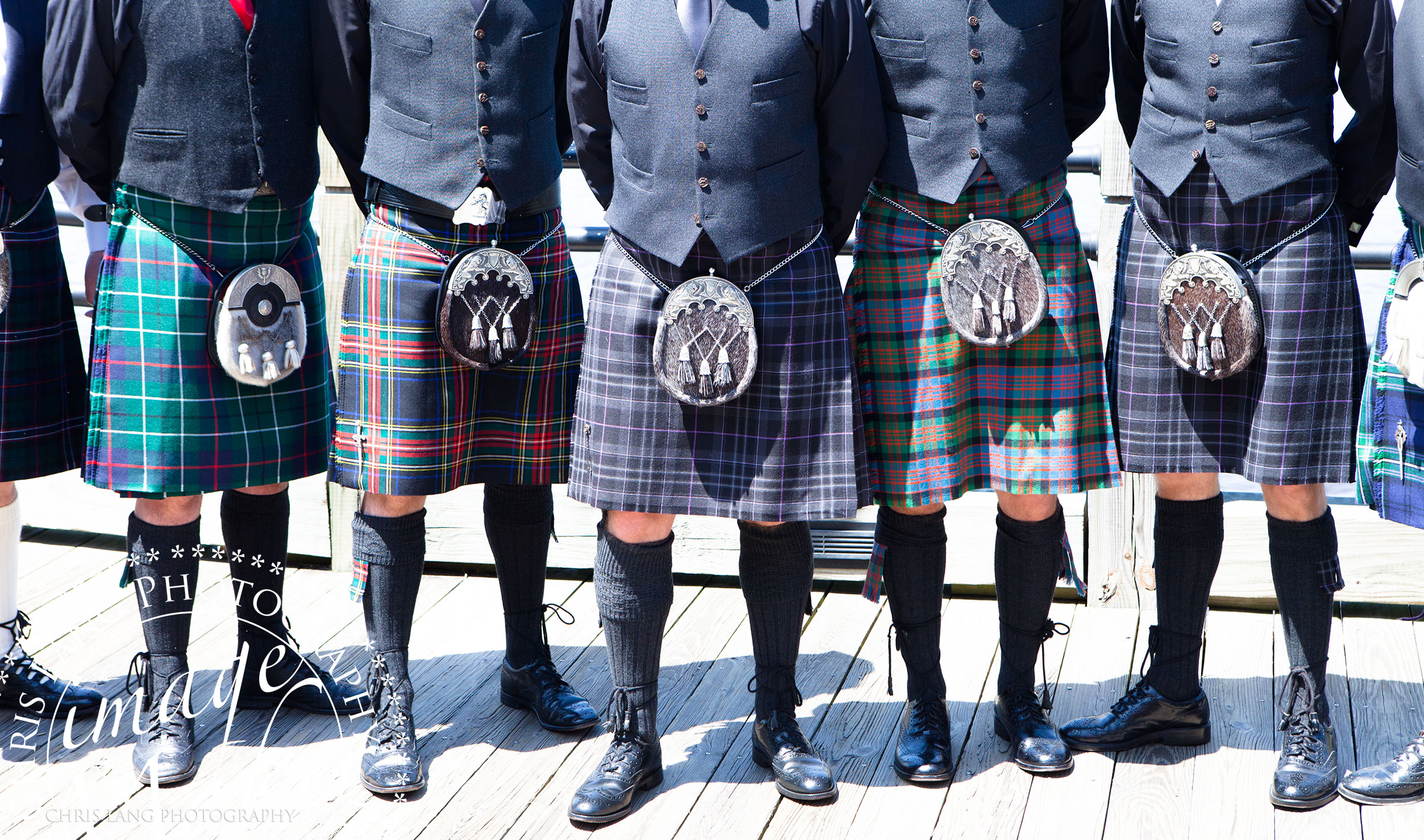 Groomsmen Scottish Kilts - Wedding Photography Ideas - Wilmington NC Wedding Photographers 