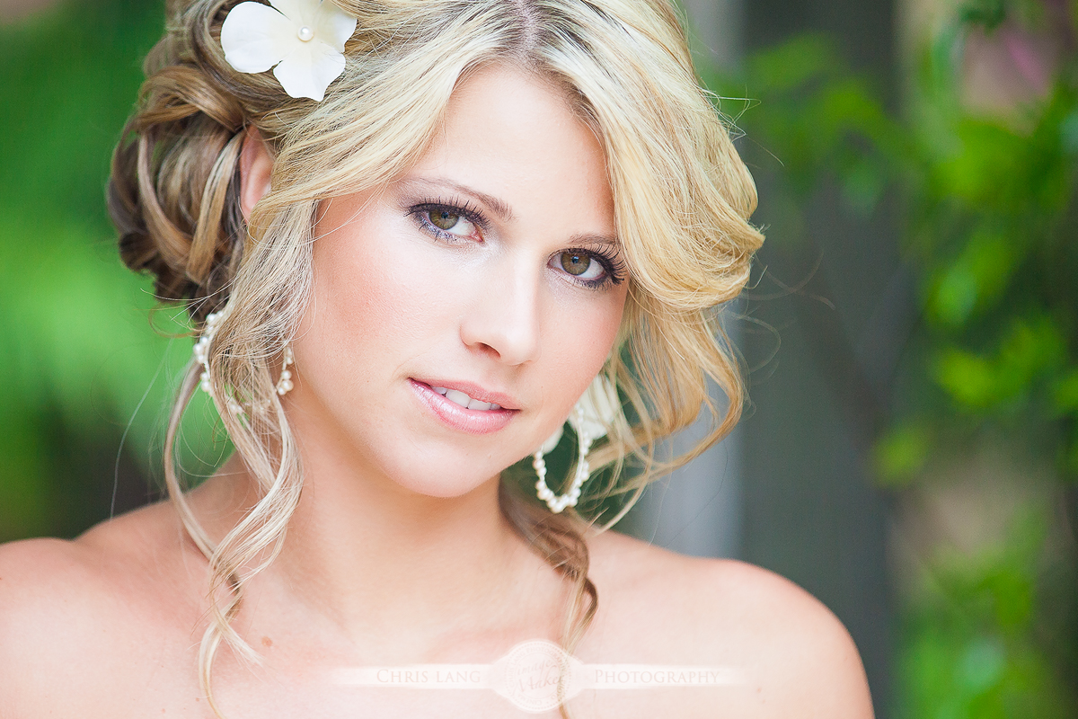 Image from a bridal portrait session of a Lifestyle Bridal Session at Airle Gardens Wilmington NC wedding photographers
