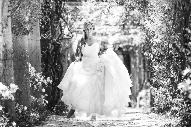 Fine-Art-Bridal-Photography-in-Black-and-White-Pictures-Ideas-and-Inspiration-Wilmington NC Wedding Photographers-Airlie Gardens