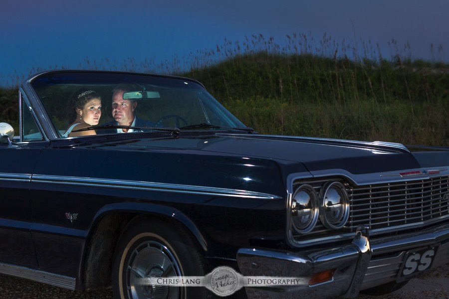Topsail-Island-Weddings-Photography-Picture-Ideas-picture of bride and groom in car lookin out to the ocean