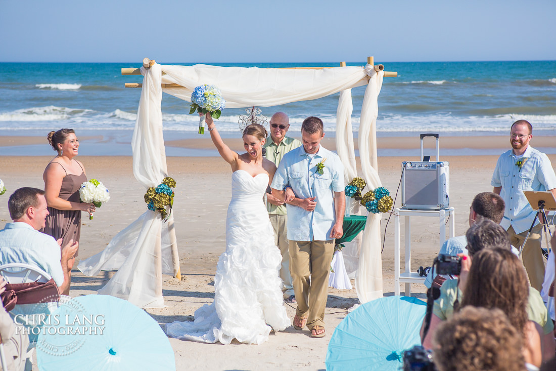 Beach Wedding on Topsail Island - Topsail Island Wedding Photographers