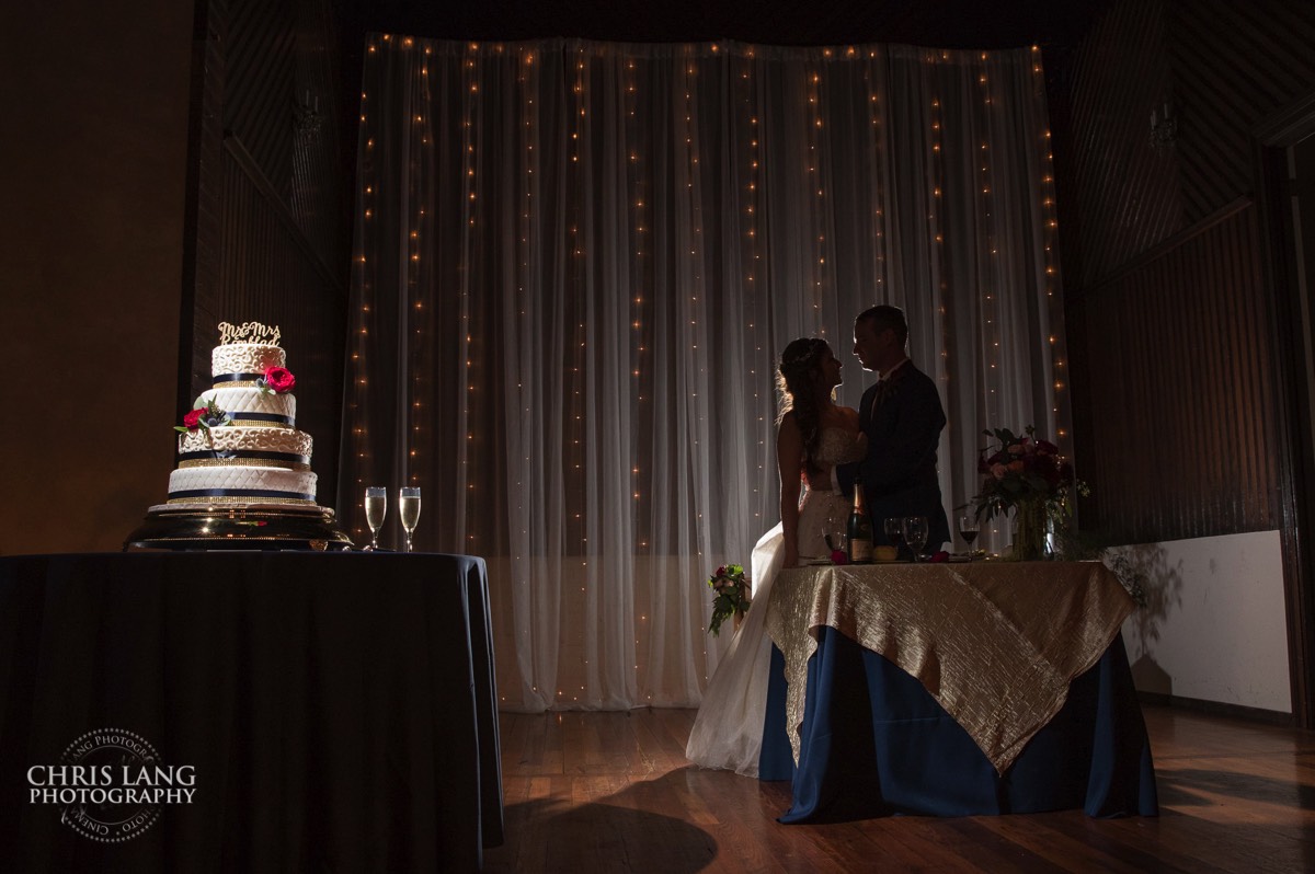 Wedding cake - cutting wedding cake - brooklyn arts center - weddings - wedding venue -  wedding photo - bride - groom - ideas - wilmington nc - chris lang photography - 