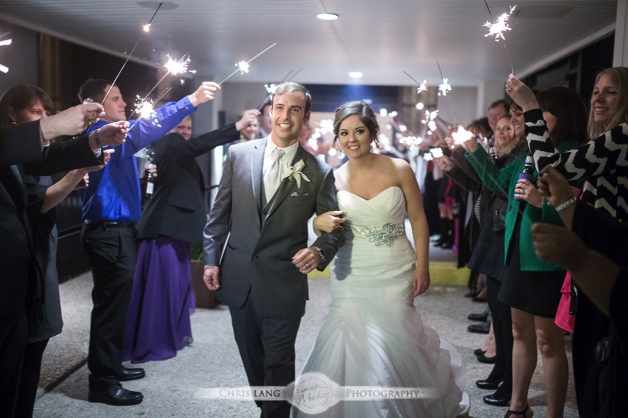 Hilton-Riverside-Wedding-Picture-real weddings-Sparkler Exit Photo