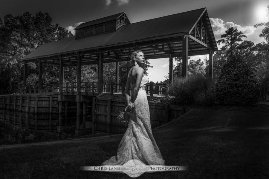 Fine-Art-Bridal-Photography-in-Black-and-White-Pictures-Ideas-and-Inspiration-Wilmington NC Wedding Photographers-Outdoor Portraits