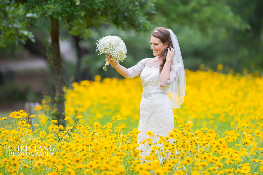 Airlie Gardens Bridal Portraits - bridal portrait photography - bridal portraits - bride - wedding dress - ideas - wilmington nc -