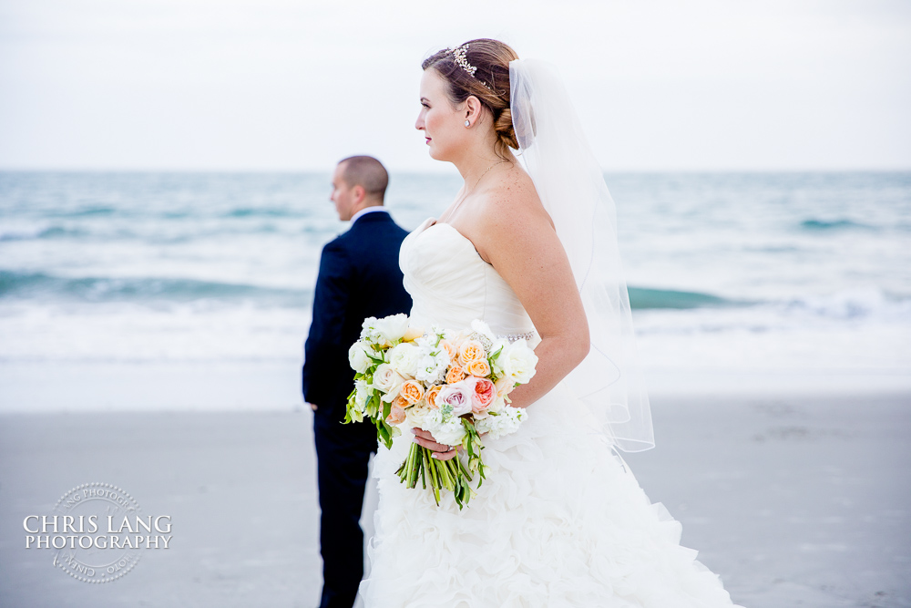Bride & Groom - atlantic ocean - beach weddings - beach wedding picture - wedding ideas - beach wedding photography - 
