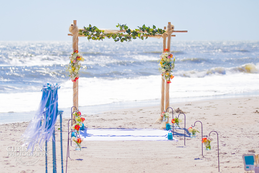 Wilmington NC  beach weddings - beach wedding photography - beach wedding photo - 