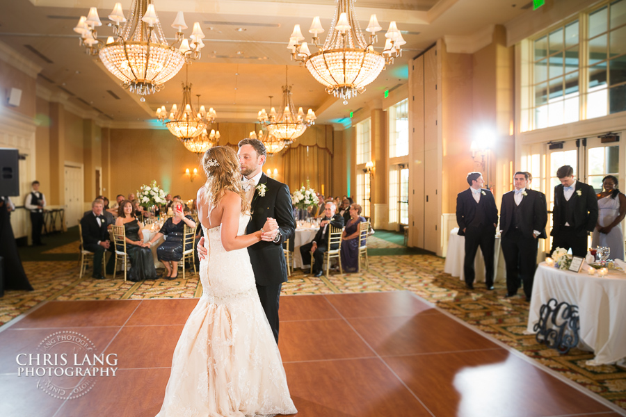 Wedding reception first dance- Grand Ballroom - River Landing - Walace NC