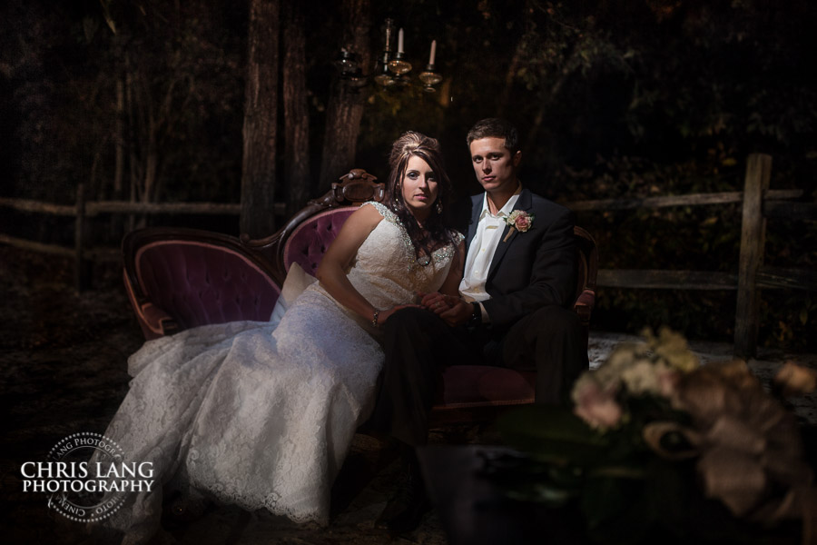 Image of Bride and Groom at the River Lodge at River Landing - Outdoor wedding and reception venues
