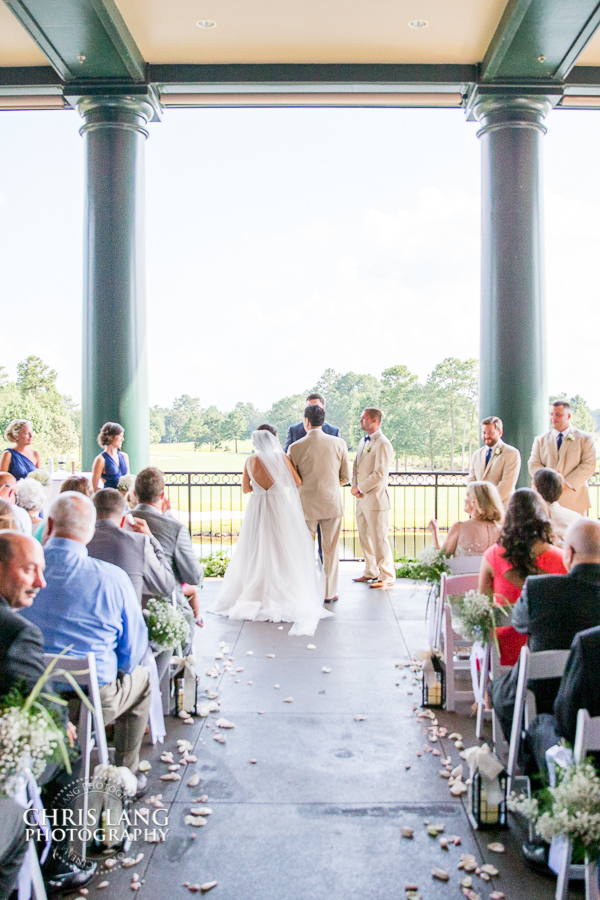 Wedding Ceremony on the Veranda - River Landing, Wallace NC