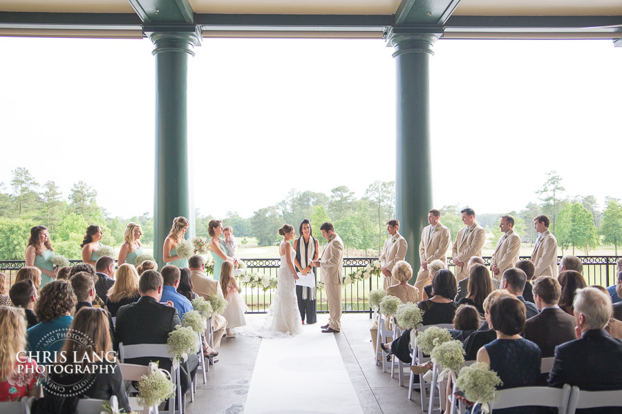 image of a weddign ceremony at the RIver Landing Country Club