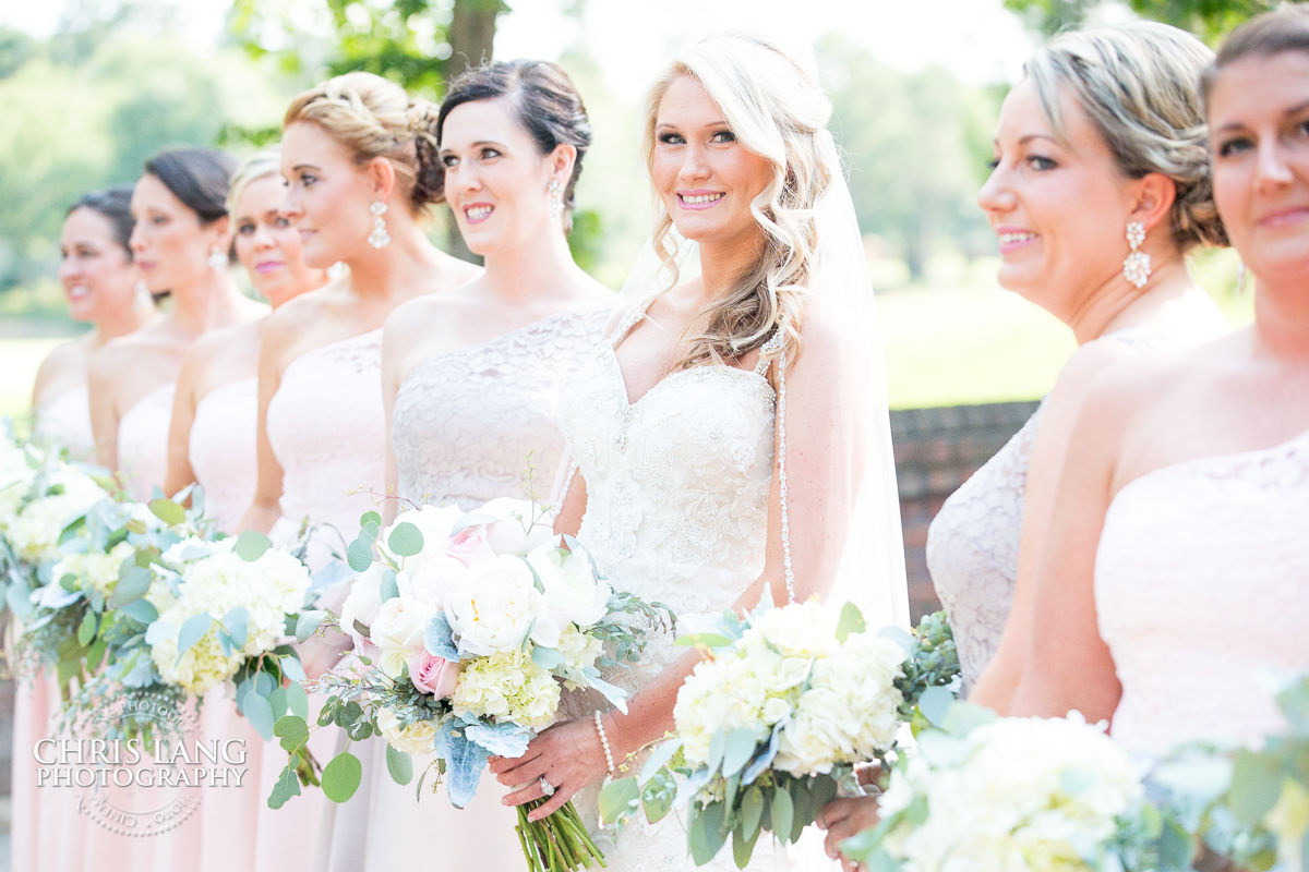 Wilmington NC  Weddings - bridesmaids - groomsman - bridal party photography - bride- groom - bridal party photo ideas - 