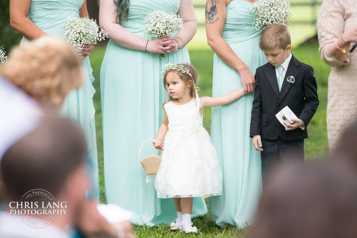 flower girl and ring bearer - wilmington wedding photography - wedding ceremony photo - wedding ceremonies - bride - groom - bridal party - wedding ceremony photography - ideas