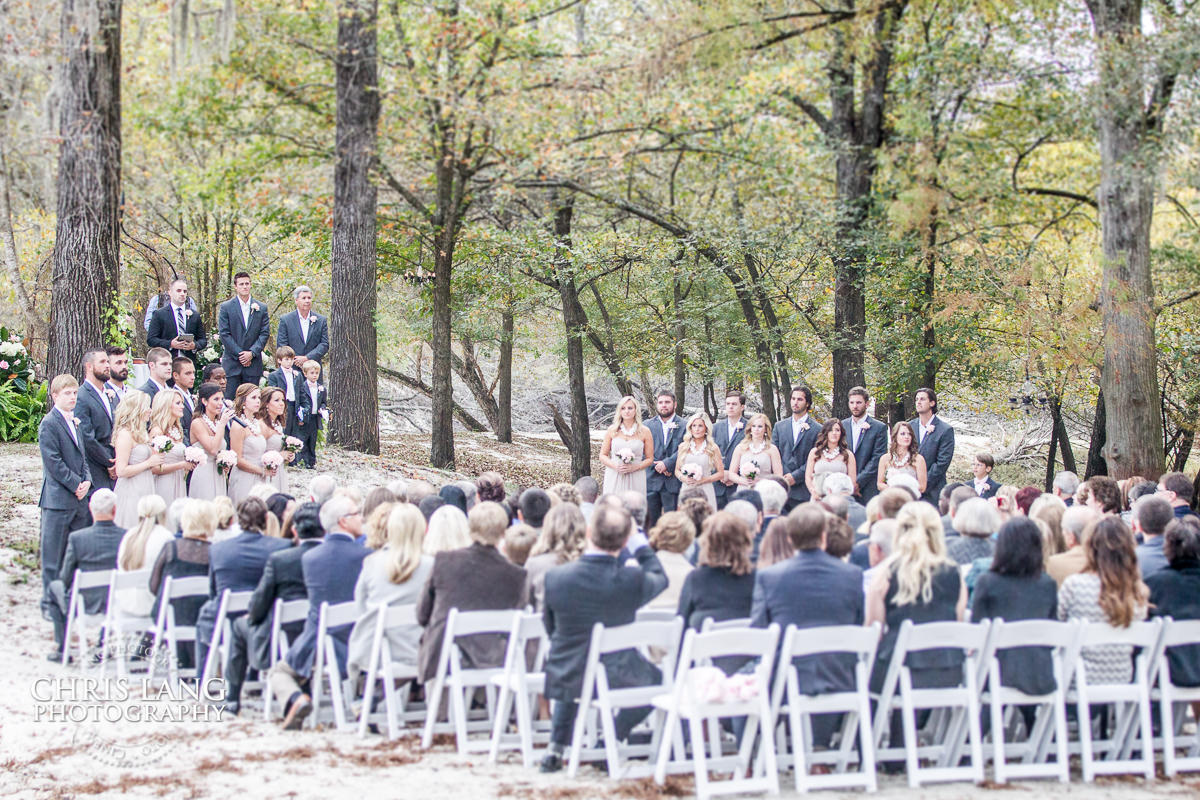 river landing wedding ceremony - wedding ceremony photo - wedding ceremonies - bride - groom - bridal party - wedding ceremony photography - ideas