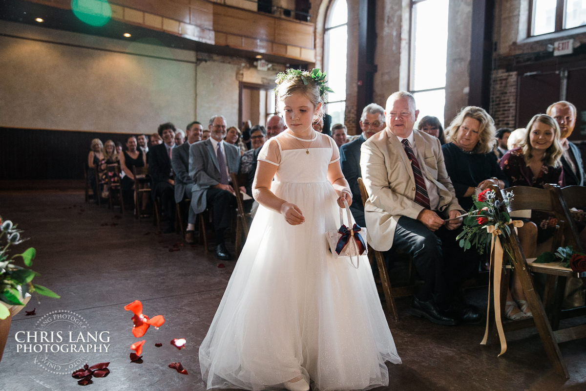 Wedding ceremony photo - Wedding ceremonies - bride - groom - bridal party - wedding ceremony photography - ideas - Brroklynn Arts Center - Wilmingotn NC Wedding Photography