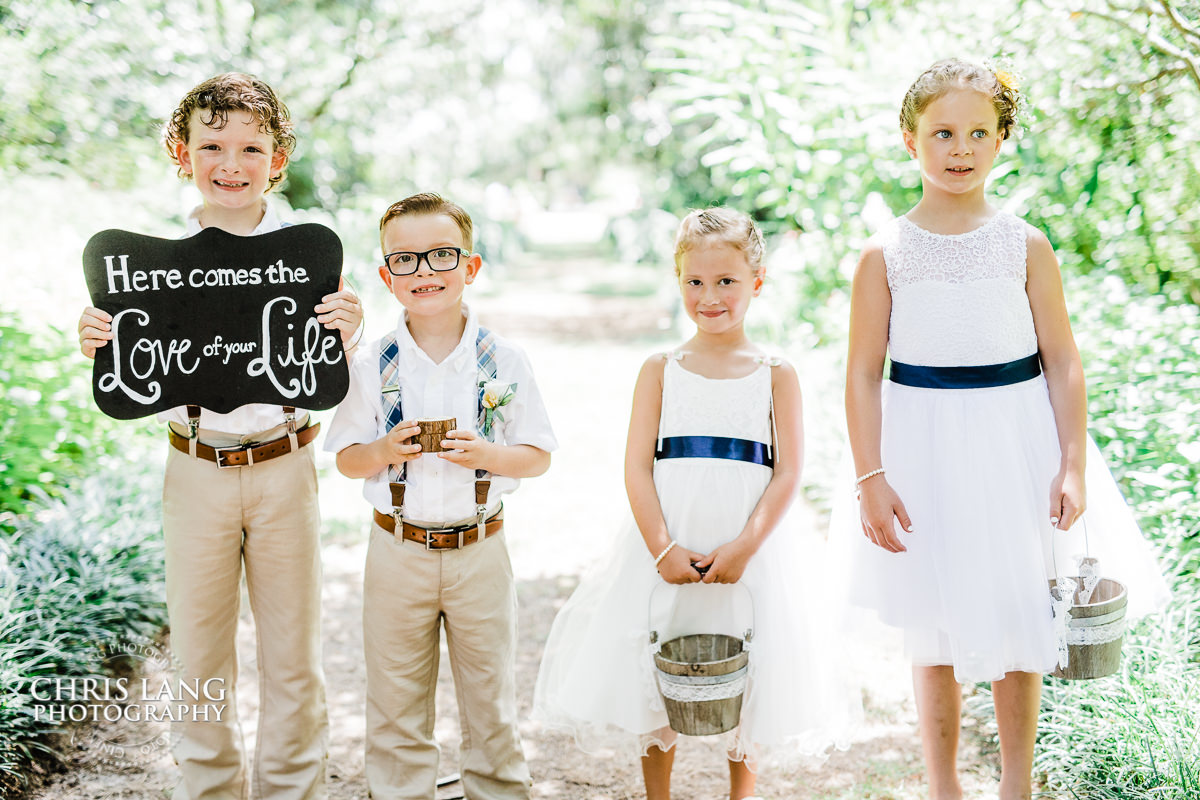 Airlie Gardens Weddings - Wedding ceremony photo - Wedding ceremonies - bride - groom - bridal party - wedding ceremony photography - ideas - Wilmington NC Wedding Photography