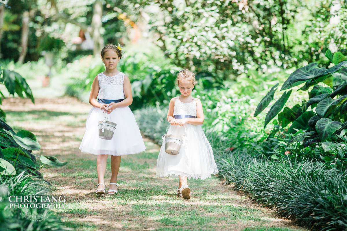 Bridal Walk - Airlie Gardens - Wedding ceremony photo - Wedding ceremonies - bride - groom - bridal party - wedding ceremony photography - ideas - WilmingtonNC Wedding Photography