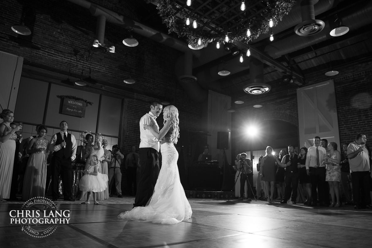 coastline convention center weddings- first dance - wedding reception photos - wedding reception ideas -bride - groom - wilmington nc wedding photography - 
