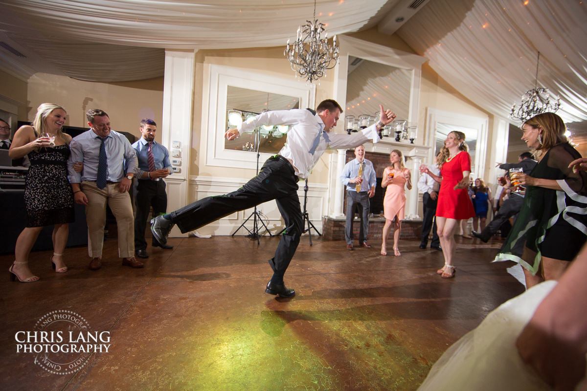 dancing  - dj - wedding reception photos - wedding reception ideas -bride - groom - wilmington nc wedding photography - 