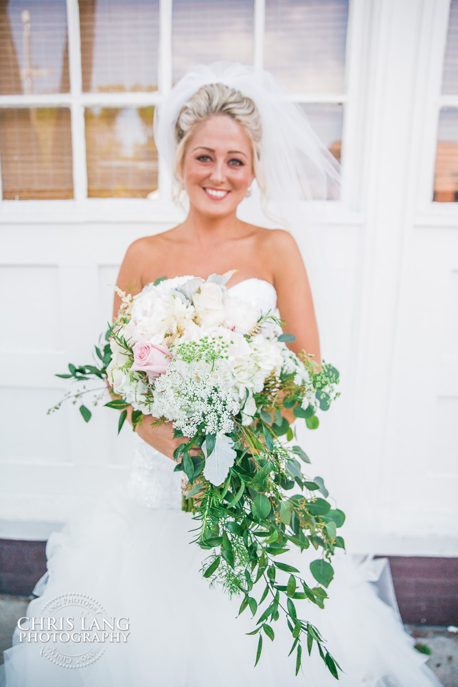bride at bakery 105 - wedding venue - wilmington-nc - wedding photo - ideas -