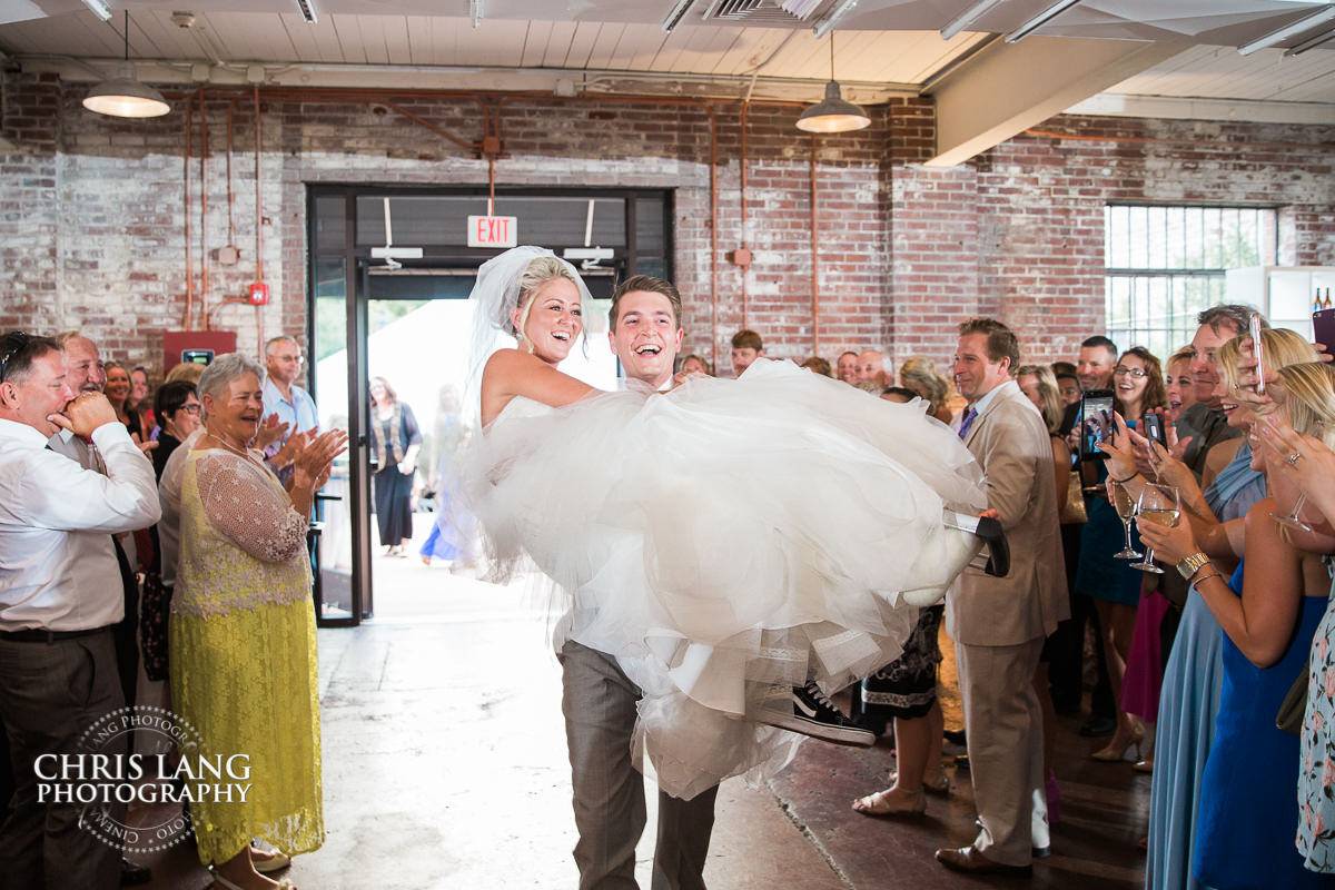 bride and groom entrance bakery 105 - wedding venue - wilmington-nc - wedding photo - ideas -