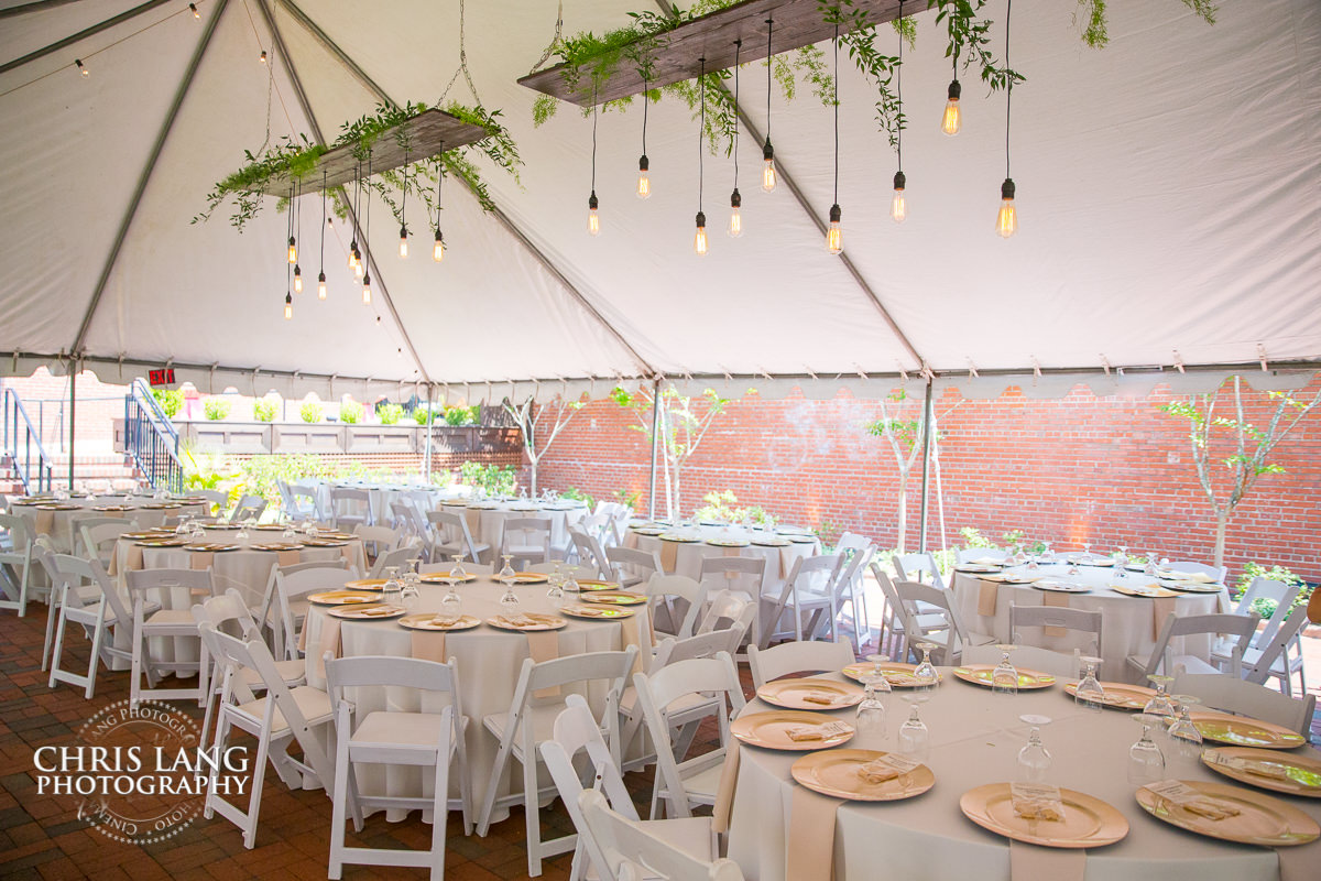 outdoor wedding reception in tent -bakery 105 - wedding venue - wilmington-nc - wedding photo - ideas -