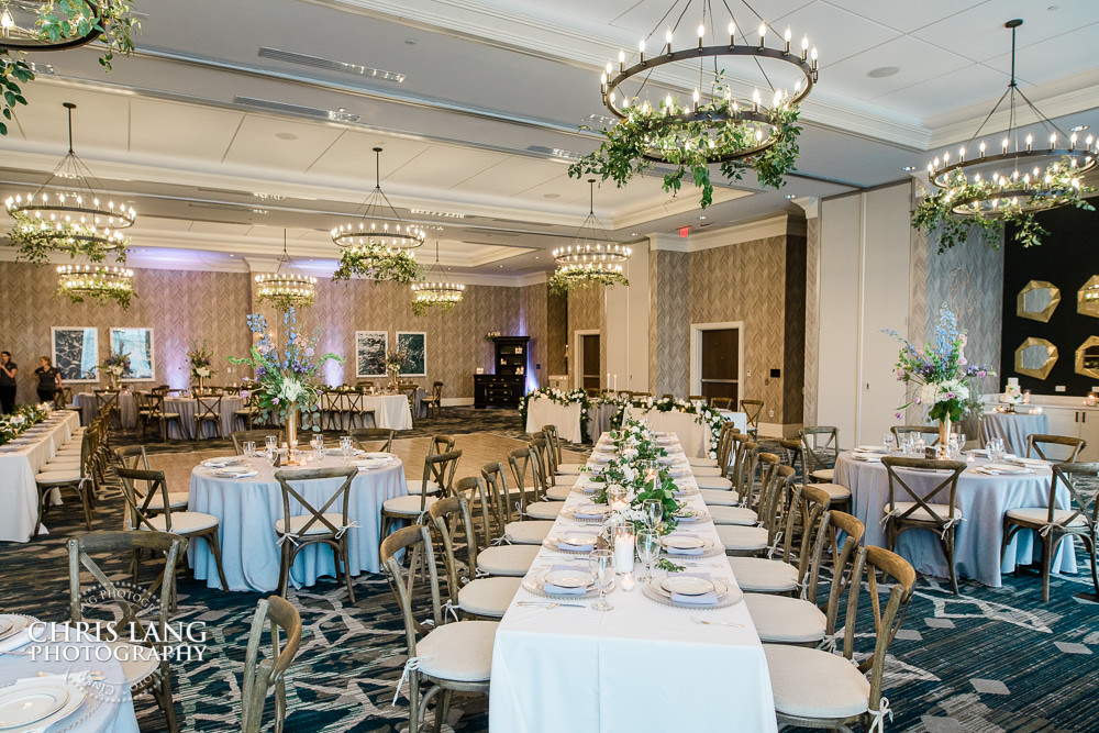 view of weddign recption facility - wedding at embassy suites by hilton - wilmington nc - wedding photo - wedding reception - wedding decor - wedding and event venues - wedding ideas