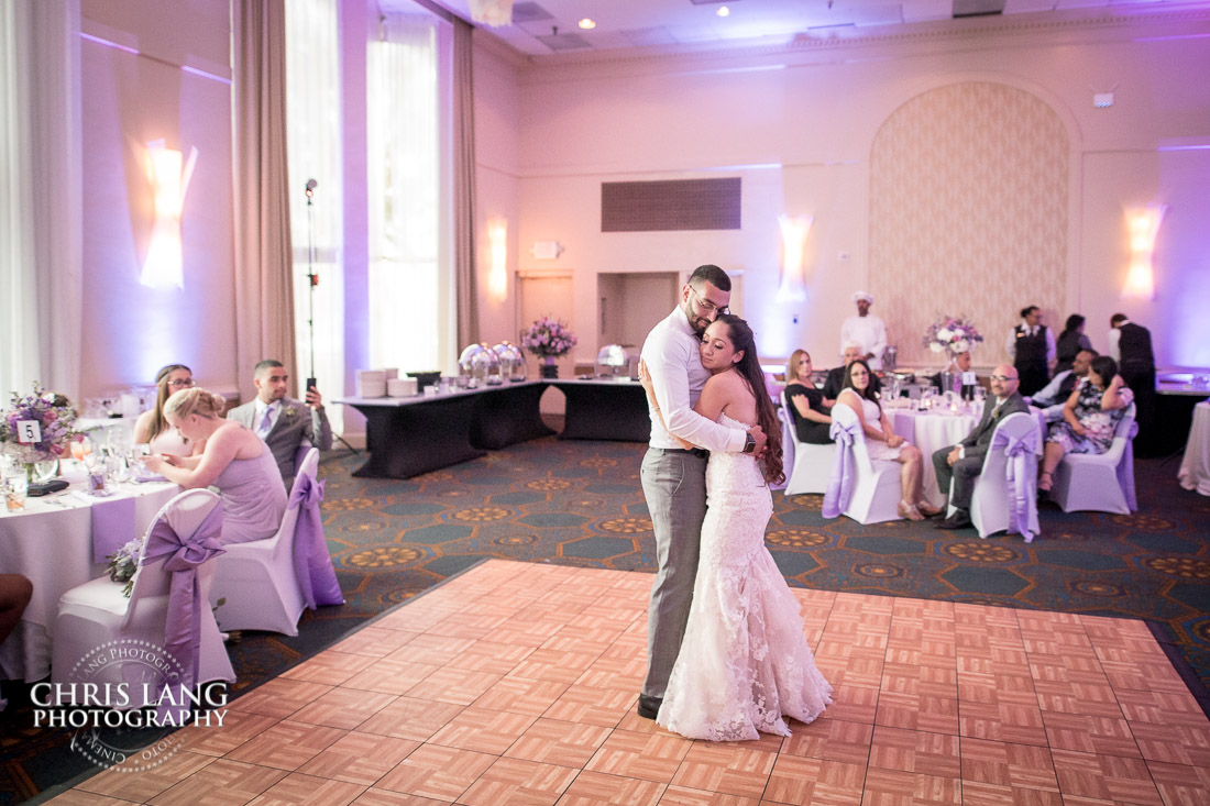 Bride & Groom fist dance image - Hotel Ballast - Wilmington NC - Wedding & Reception Venue - Wedding Photography - Bride - Groom - Chris Lang Photography -