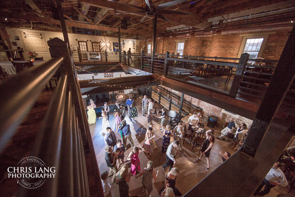 view of the upstairs in ironclad brewery - wedding photo - wedding photography - wedding & reception ideas - 
