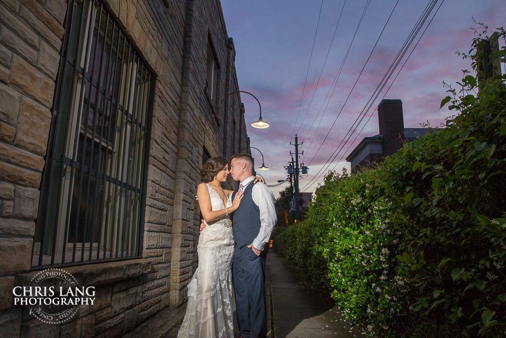 bride &  groom - sunset - ironclad brewery - wedding photo - wedding photography - wedding & reception ideas - 