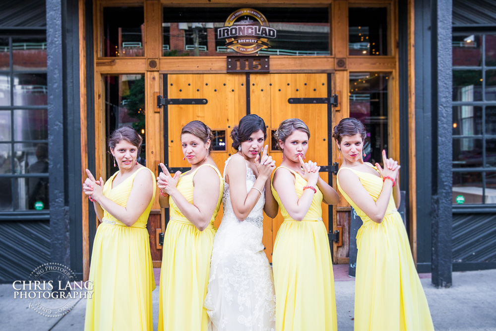 fun bridesmaids photo at ironclad brewery - wedding photo - wedding photography - wedding & reception ideas - 