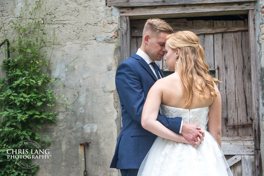 bride & groom photo - Poplar Grove - Wedding Dress - natural light wedding photo - wedding photography ideas - Wilmington NC Wedding Photography