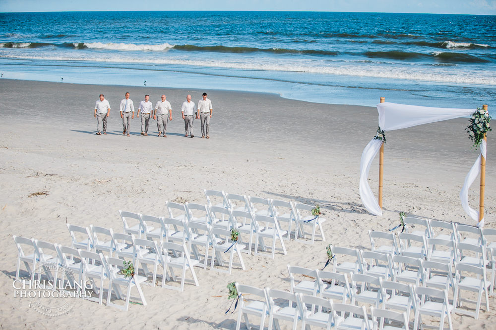 beach wedding ceremony - wrightsville beach north carolina wedding -  beach wedding photographer - destination weddings - wedding design