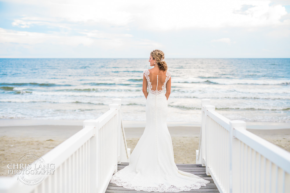 beach house wedding - bride - wedding dress - wrightsville beach north carolina wedding -  beach wedding photographer - destination weddings -
